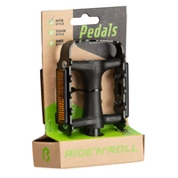 Kép 2/2 - Pedál BIKEFUN RANGER MTB PP body, alu keret, fekete/ezüst