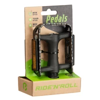 Kép 2/2 - Pedál BIKEFUN HIKER MTB PP body, alu keret, ezüst/fekete