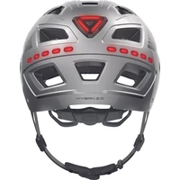 Kép 3/3 - ABUS kerékpáros városi sisak Hyban 2.0 LED, ABS, signal silver, XL (58-63 cm)
