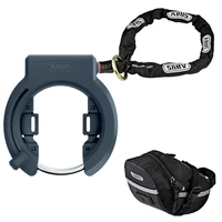 Kép 1/3 - ABUS patkó lakat Granit XPlus 6950M (NR) - kulcsot nem tartja meg, XPlus zárszerkezettel + 6KS/130 lánc + ST 5950 nyeregtáska