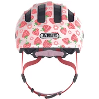Kép 2/3 - ABUS kerékpáros gyerek sisak Smiley 3.0 LED, In-Mold, rose strawberry, S (45-50 cm)