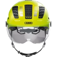 Kép 2/5 - ABUS kerékpáros városi sisak Hyban 2.0 ACE, ABS, beépített átlátszó szemüveggel, signal yellow, M (52-58 cm)