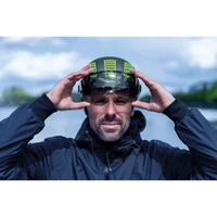 Kép 5/5 - ABUS kerékpáros városi sisak Hyban 2.0 ACE, ABS, beépített átlátszó szemüveggel, signal yellow, M (52-58 cm)