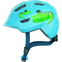 Kép 1/3 - ABUS kerékpáros gyerek sisak Smiley 3.0, In-Mold, blue croco, M (50-55 cm)