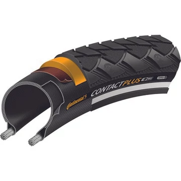 Continental kerékpáros külső gumi 42-622 Contact Plus 28x1,6 fekete/fekete, refl