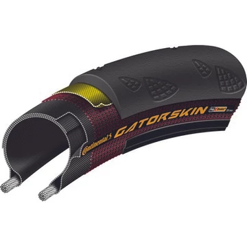 Continental országúti kerékpáros külső gumi 28-622 GatorSkin 700x28C fekete, Dur