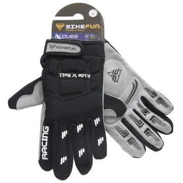 Kesztyű BIKEFUN hosszú Neo Freeride FEKETE