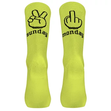 Zokni NORTHWAVE SUNDAY MONDAY FLUO SÁRGA