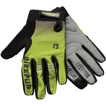 Kesztyű BIKEFUN hosszú AirZone ZÖLD