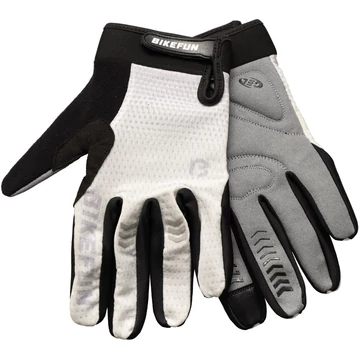 Kesztyű BIKEFUN hosszú AirZone FEHÉR