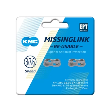 Lánc KMC MISSINGLINK patentszem 7,3 mm KMC 2 db/csomag!