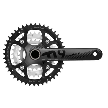 Sunrace FCM954 integrált MTB hajtómű középcsapággyal [fekete, 44/32/22]