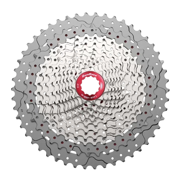 Sunrace CSMZ90 WA5 12 sebességes fogaskeréksor [ezüst-piros, 11-50]