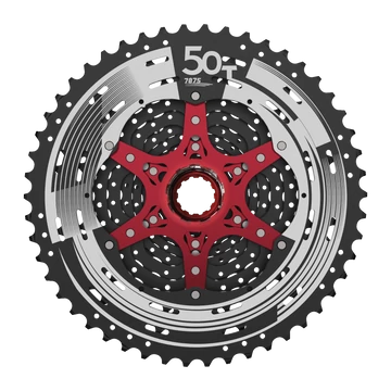 Sunrace CSMZ90 WA5 12 sebességes fogaskeréksor [fekete-piros, 11-50]
