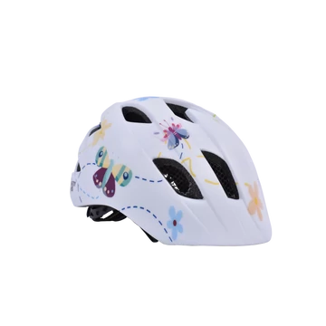 Safety Labs Fiona Light gyermek kerékpáros sisak [fehér pillangós, 48-53 cm (S)]