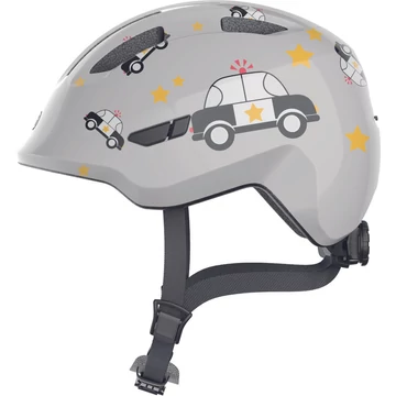 ABUS kerékpáros gyerek sisak Smiley 3.0, In-Mold, grey police, S (45-50 cm)