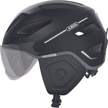 ABUS kerékpáros városi sisak Pedelec 2.0 ACE, In-Mold, beépített átlátszó szemüveggel, velvet black, M (52-57 cm)