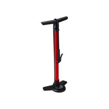 BBB Cycling kerékpáros állópumpa BFP-28 AirBoost, acél és kompozit, piros