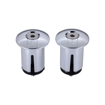 BBB Cycling kerékpáros kormányvégdugó BHT-96 ScrewOn, csavaros, króm (2db)