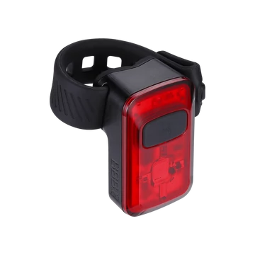 BBB Cycling kerékpáros hátsó lámpa BLS-152 Spark 2.0, 10 lumen, 4mód, micro USB tölthető 300 mAh akku, gumis felfogatással