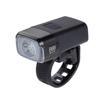 BBB Cycling kerékpáros első lámpa BLS-161 NanoStrike, 600 lumen, 6 mód, micro USB tölthető 2000mAh akku, gumis felfogatással