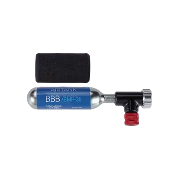 BBB Cycling kerékpáros CO2 pumpa BMP-34 CO2EasyAir, alu test, fekete