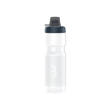 BBB Cycling kerékpáros kulacs BWB-16 AutoTank Mudcap XL, 750ml, auto szeleppel, kupakkal, BPA mentes, mosogatógépben is mosható, átlátszó