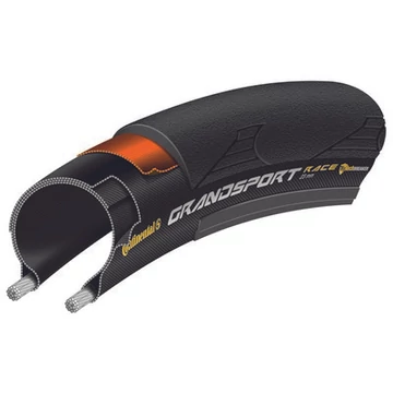 Continental országúti kerékpáros külső gumi 28-622 Grand Sport Race 700x28C fekete/fekete, Skin hajtogathatós