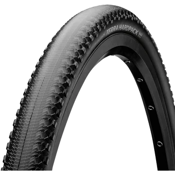 Continental gravel-cyclocross kerékpáros külső gumi 50-584 Terra Hardpack ShieldWall 27,5x2,0, hookless felni kompatibilis, tubeless ready, fekete/fekete hajtogathatós
