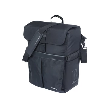 Basil egyoldalas táska Move Commuter Bag, MIK Hooks, fekete