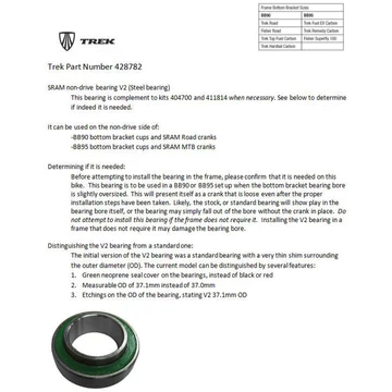 Középcsapágy BB90 SRAM Oversize fekete