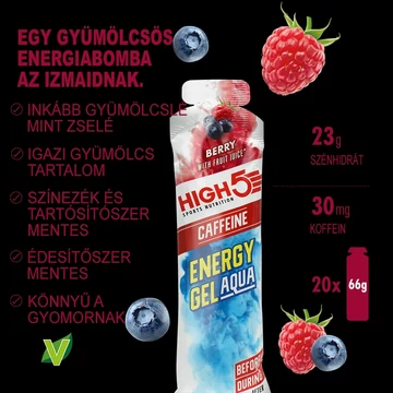 High5 Energy Gel AQUA berry koffein
