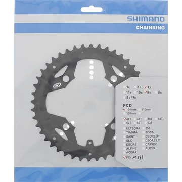 Shimano Lánckerék 3x8s 104mm 44T Acera láncvédő furat