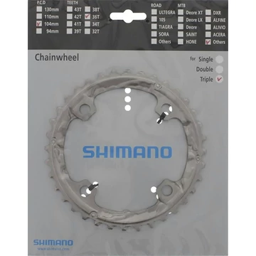 Shimano LÁNCKERÉK 36F FCT551 36F -AL 10-ES 104MM ALU EZÜST