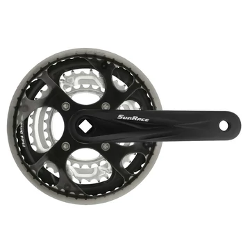 Sunrace FCM300 négyszögtengelyes hajtómű 48/38/28T [fekete, 48/38/28, 170 mm]