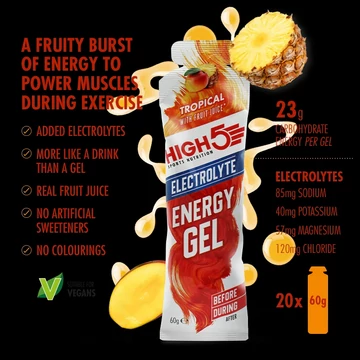 High5 Energy Gel Electrolyte Tropusi