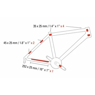 Zefal PROTEKTOR MATRICASZETT KOMPLETT BICAJRA S ÁTLÁTSZÓ 7DB-OS