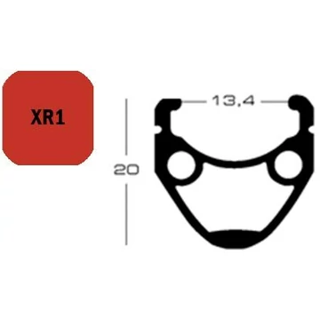 FELNI 28" 36L EXAL XR1 6,5MM SZELEP SZEGECS NÉLKÜL EZÜST 485g