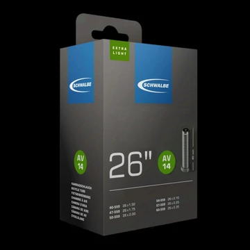 BELSŐ SCHWALBE 26 SV14 26x1,50-2,35 EXTRA LIGHT 40MM 130g {25/7}